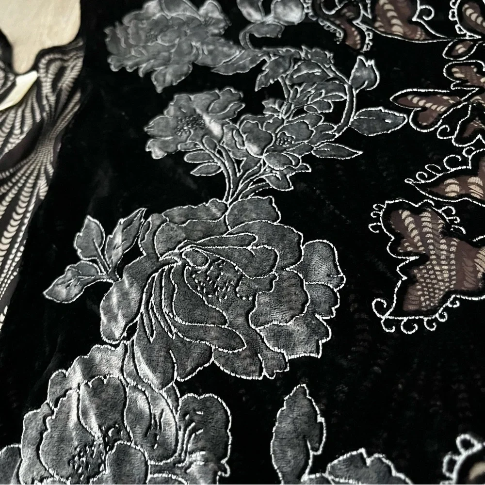 Chicos Open Front Kimono Cardigan Sz One Size - Picture 3 of 7